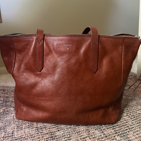Fossil Leather Shopper Bag - Picture 1 of 6
